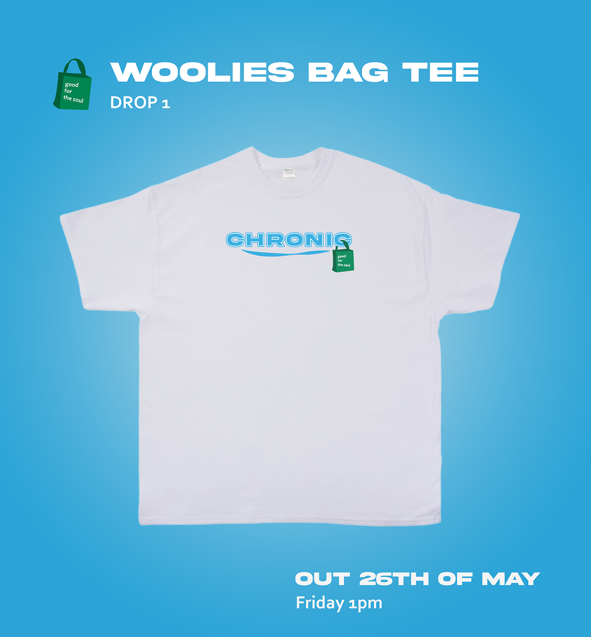 Drop 01 — Woolies Bag Tee